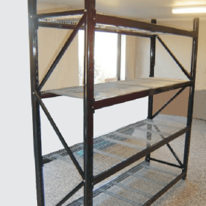 Two Uprights Structure With Wire Decking